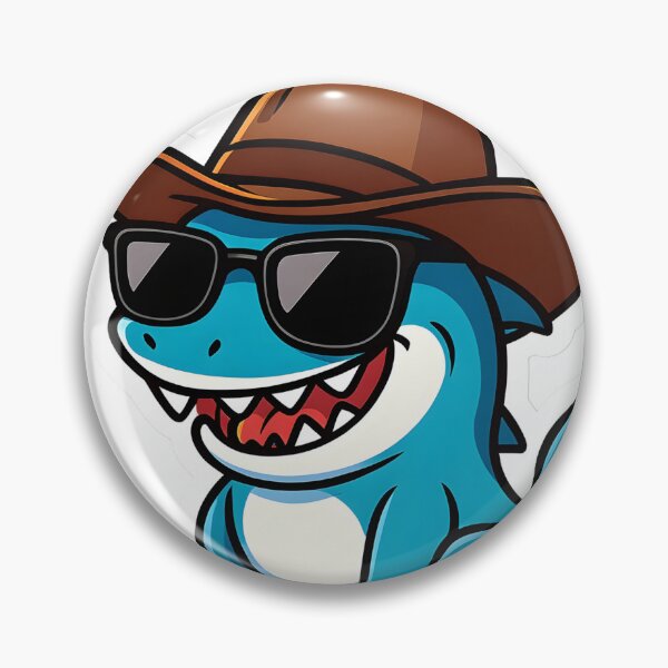 Item preview, Cool Shark with Sunglasses Cartoon desgin  designed and sold by StickyGuys.
