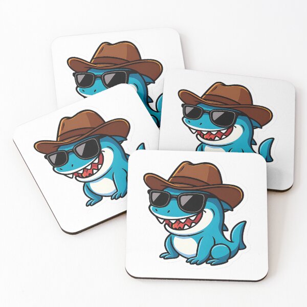 Item preview, Cool Shark with Sunglasses Cartoon desgin  designed and sold by StickyGuys.