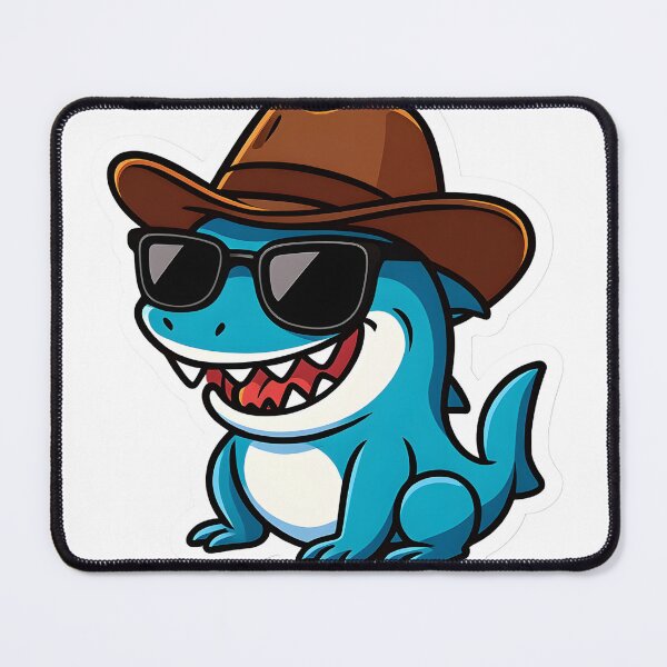 Item preview, Cool Shark with Sunglasses Cartoon desgin designed and sold by StickyGuys.