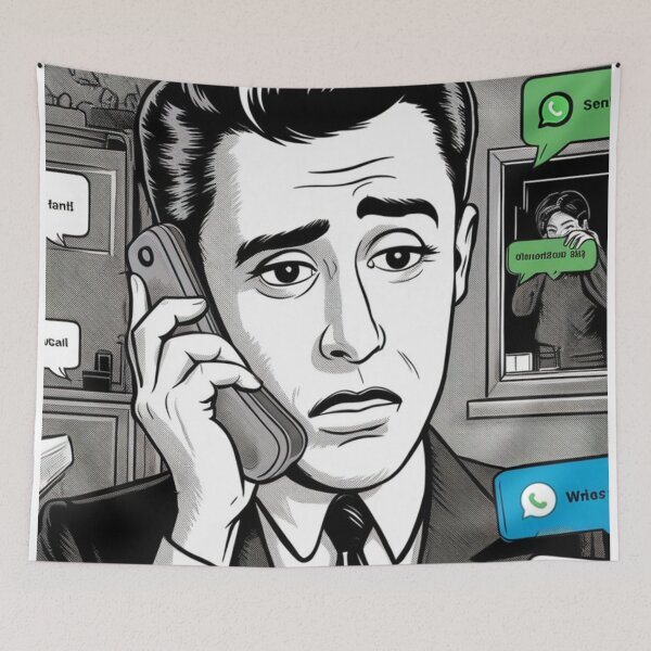 Item preview, Retro Pop Art Phone Call | Vintage Comic Style Illustration designed and sold by dortmond.