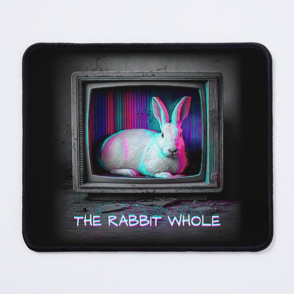 Item preview, The rabbit whole, graphics with rgb aberration effect designed and sold by silent-violin.