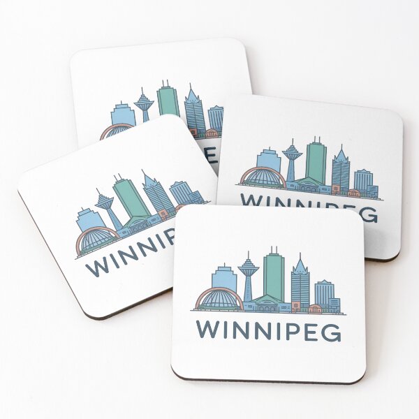 Item preview, Winnipeg Skyline – Minimalist Earthy Travel Souvenir Design designed and sold by Paper Drip.