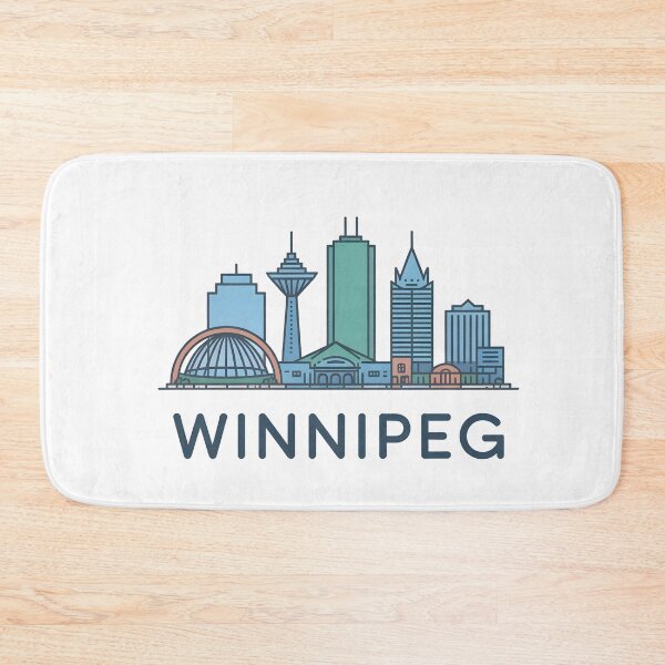 Item preview, Winnipeg Skyline – Minimalist Earthy Travel Souvenir Design designed and sold by Paper Drip.