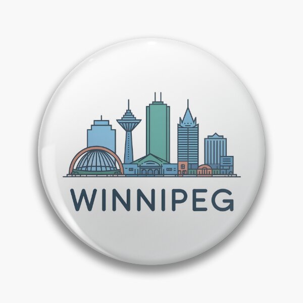 Item preview, Winnipeg Skyline – Minimalist Earthy Travel Souvenir Design designed and sold by Paper Drip.