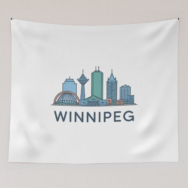 Item preview, Winnipeg Skyline – Minimalist Earthy Travel Souvenir Design designed and sold by Paper Drip.