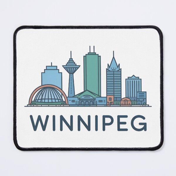 Item preview, Winnipeg Skyline – Minimalist Earthy Travel Souvenir Design designed and sold by Paper Drip.