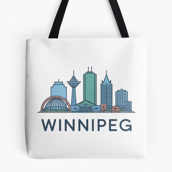 Item preview, Winnipeg Skyline – Minimalist Earthy Travel Souvenir Design designed and sold by Paper Drip.