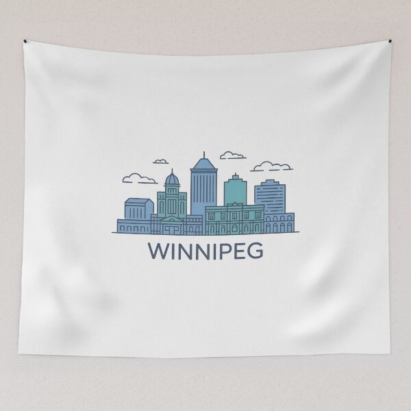 Item preview, Winnipeg Skyline – Minimalist Manitoba Travel Souvenir Design designed and sold by Paper Drip.
