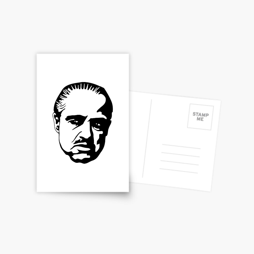 The Godfather Don Vito Corleone Movies Postcard By Jmprint Redbubble