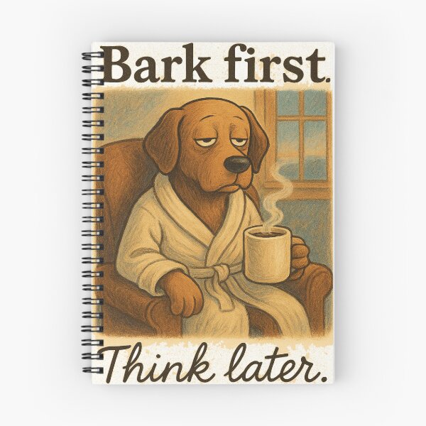 Item preview, "Bark First, Think Later"  designed and sold by HopaHope.