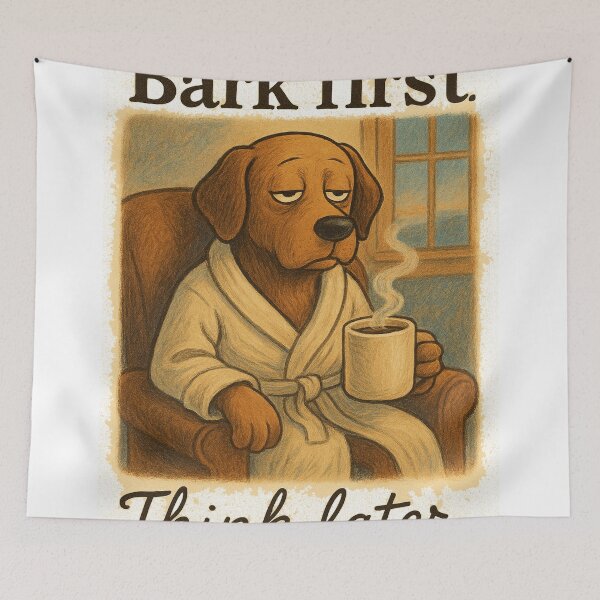 Item preview, "Bark First, Think Later"  designed and sold by HopaHope.