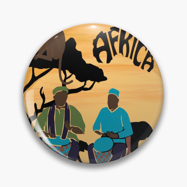 Item preview, Two Men Drumming in Africa designed and sold by Seed of Faith Designs.