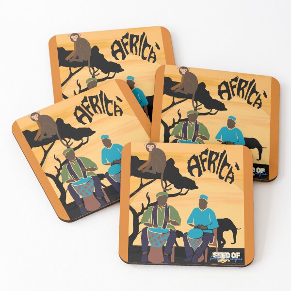Item preview, Two Men Drumming in Africa designed and sold by Seed of Faith Designs.