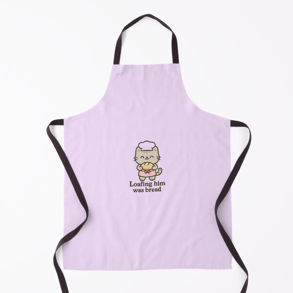Item preview, Kawaii Cat Baker – Loafing Him Was Bread | Cute Cartoon Kitten with Sourdough designed and sold by SwiftPaws Studio.
