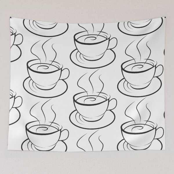 Item preview, Minimalist Vector Coffee Cup Line Art Illustration designed and sold by jayson salvador.