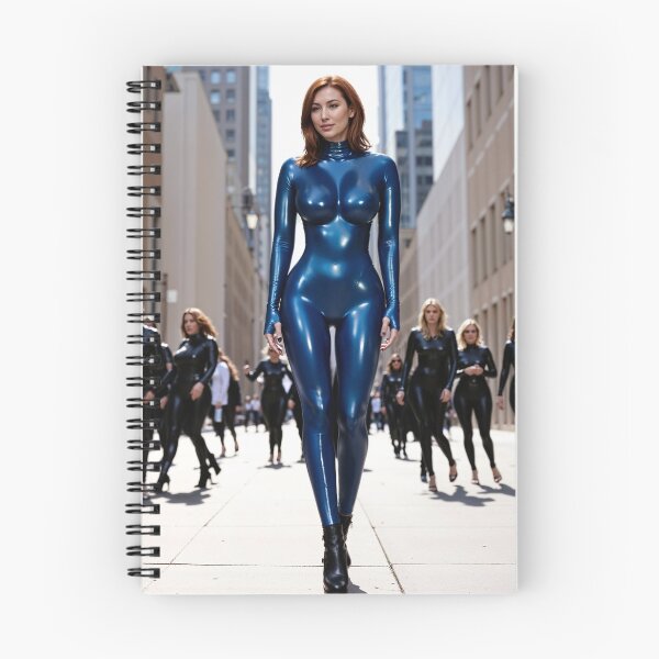 Item preview, Futuristic Power Parade in Blue Latex Bodysuit designed and sold by Magic-Reality.