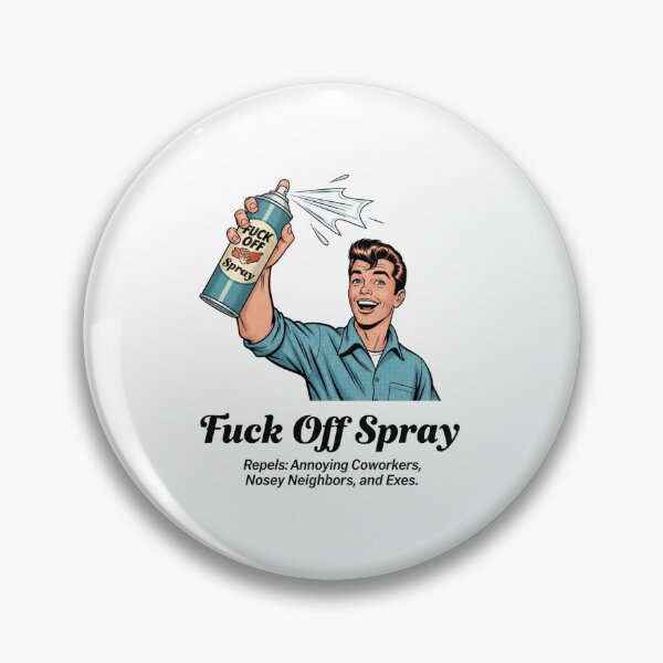 Item preview,  idiot spray, attitude, sassy, repellent, Funnyfits70, retro, vintage, meme, funny, humor designed and sold by FunnyFits70.