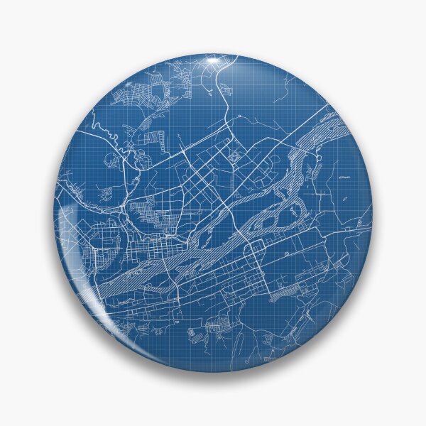Item preview, Krasnoyarsk City Map of Russia - Blueprint designed and sold by deMAP.