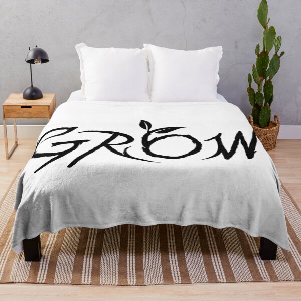 Item preview, Word GROW below a single minimal sprouting plant designed and sold by ArtimShop.