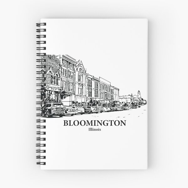 Item preview, Bloomington - Illinois designed and sold by Lakeric Cityscapes.