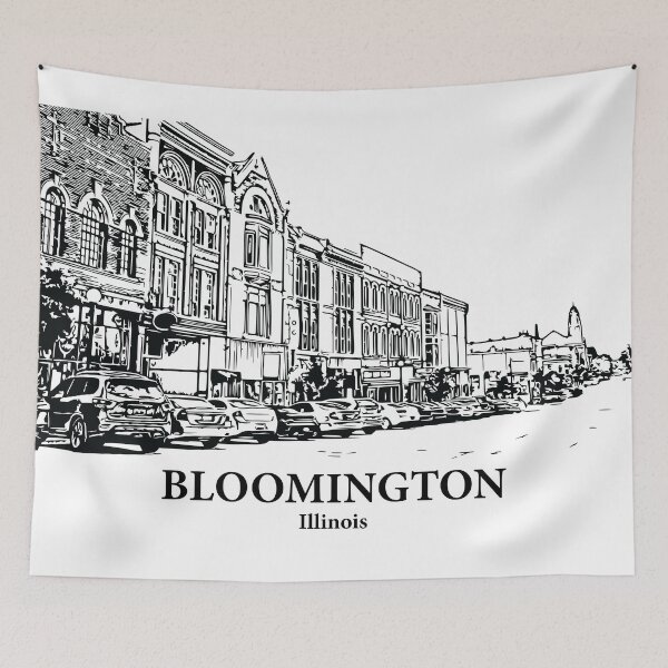 Item preview, Bloomington - Illinois designed and sold by Lakeric Cityscapes.