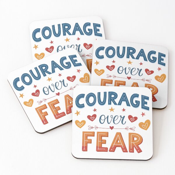 Item preview, Courage over fear designed and sold by nimmitrends.