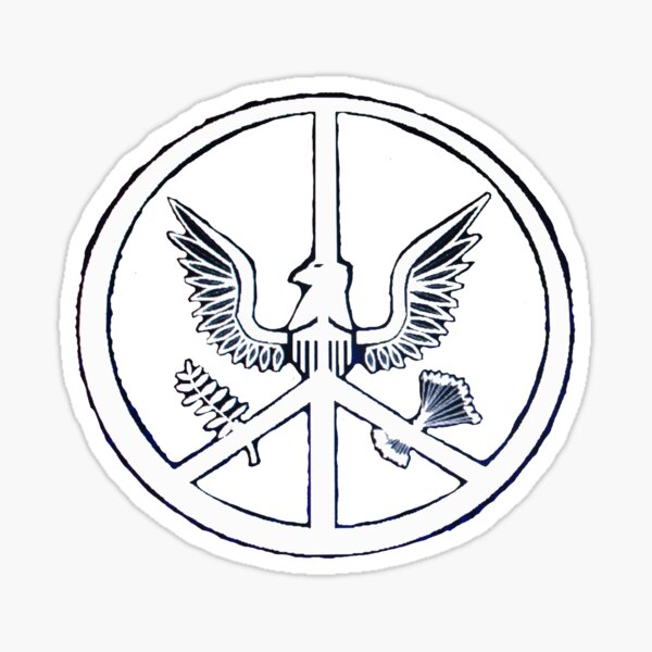 Peace Through Strength Sticker