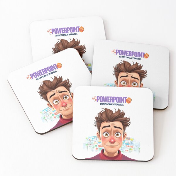 Item preview, PowerPoint Is My Only Power – Funny Corporate Office Quote designed and sold by Red White Blue Studio.