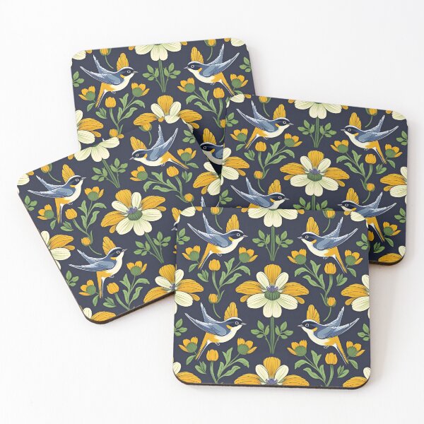 Item preview, Swallows and buttercups designed and sold by Bos2phx.