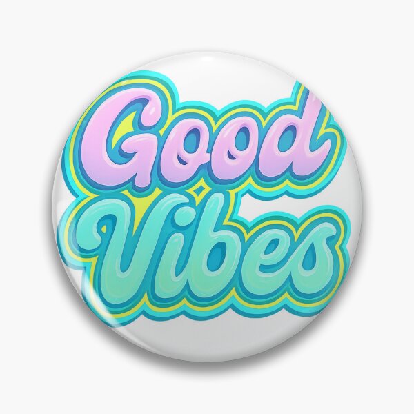 Item preview, Good Vibes Bubble Pop – Retro Y2K 3D Text for Apparel & Accessories designed and sold by TONSNAP.