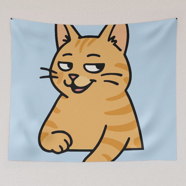 Item preview, Smug Orange Cat Meme Face designed and sold by SillyPawsStudio.