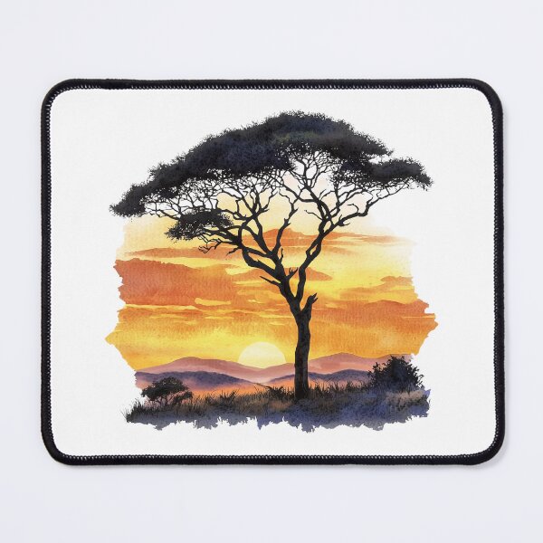 Item preview, Sunset in the Serengeti designed and sold by MelanatedWomanPrintDesign.