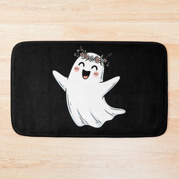 Item preview, Adorable Ghost with Flower Crown: Cute Halloween Design designed and sold by Claustronautas.