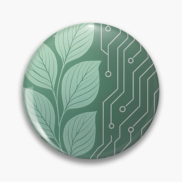 Item preview, Botanical & Circuit Fusion – Nature Meets Tech Minimal Hex-Art Design designed and sold by TONSNAP.