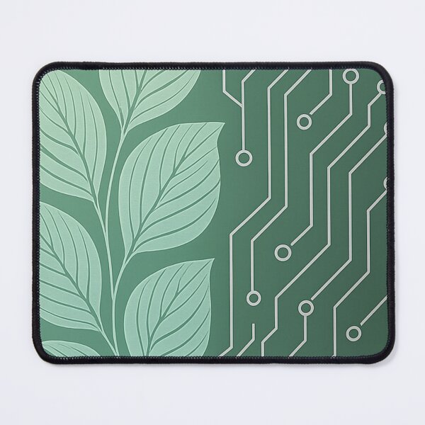 Item preview, Botanical & Circuit Fusion – Nature Meets Tech Minimal Hex-Art Design designed and sold by TONSNAP.