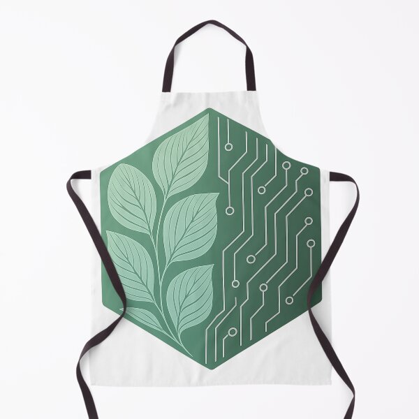 Item preview, Botanical & Circuit Fusion – Nature Meets Tech Minimal Hex-Art Design designed and sold by TONSNAP.