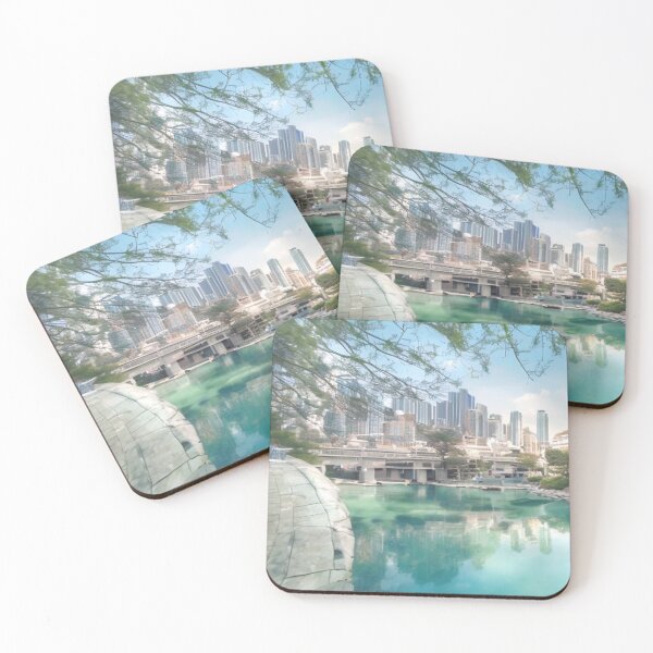 Item preview, Paisaje urbano con río designed and sold by Instants Design.