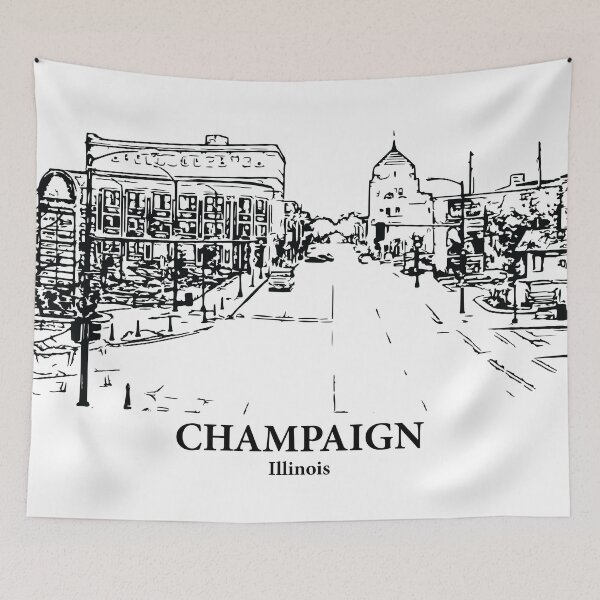 Item preview, Champaign - Illinois designed and sold by Lakeric Cityscapes.