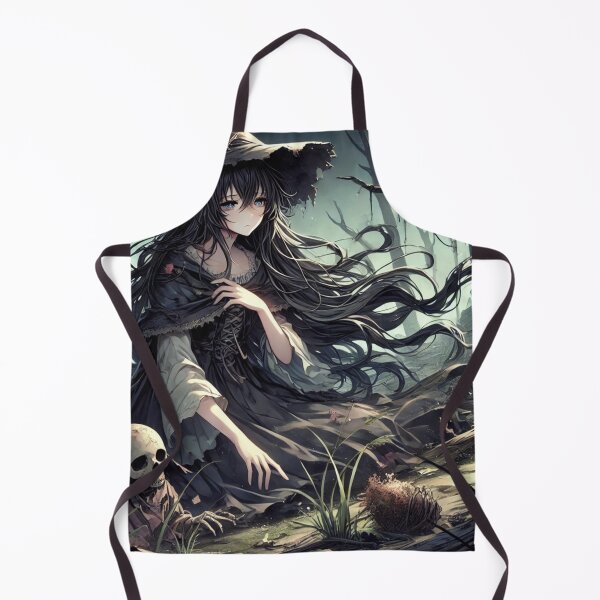 Item preview, Sad Gothic Witch in Haunted Swamp Anime Art designed and sold by DH-Fantasy.