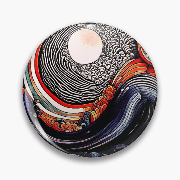Item preview, Moon through storm waves designed and sold by George Hutton Hunter.