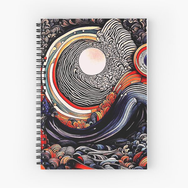 Item preview, Moon through storm waves designed and sold by George Hutton Hunter.