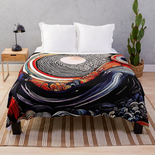Item preview, Moon through storm waves designed and sold by George Hutton Hunter.
