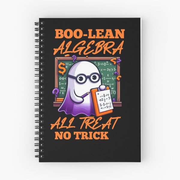 Item preview, Boo-lean Algebra Ghost Halloween Math Teacher designed and sold by Abibless1998.