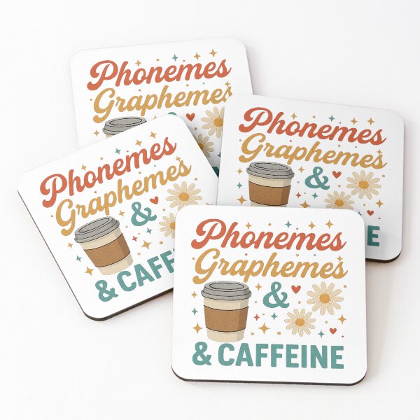 Item preview, Phonemes Graphemes and Caffeine Funny Reading Back to School T-Shirt designed and sold by Agouines.