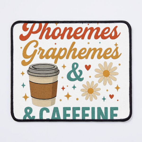 Item preview, Phonemes Graphemes and Caffeine Funny Reading Back to School T-Shirt designed and sold by Agouines.