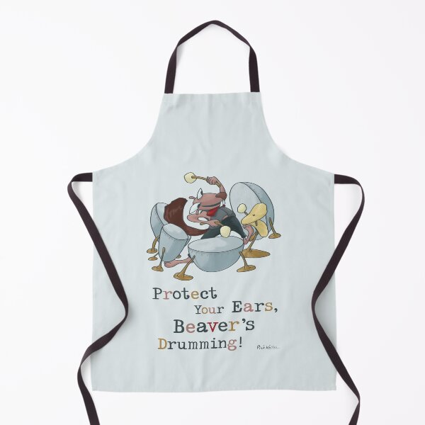 Item preview, Cute Beaver Drummer Rocking Noisy Beats designed and sold by Pink Writer.