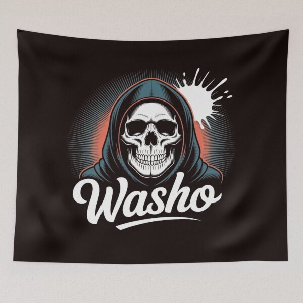 Item preview, Washo Grim Reaper Skull | Dark Gothic Streetwear Design designed and sold by dortmond.