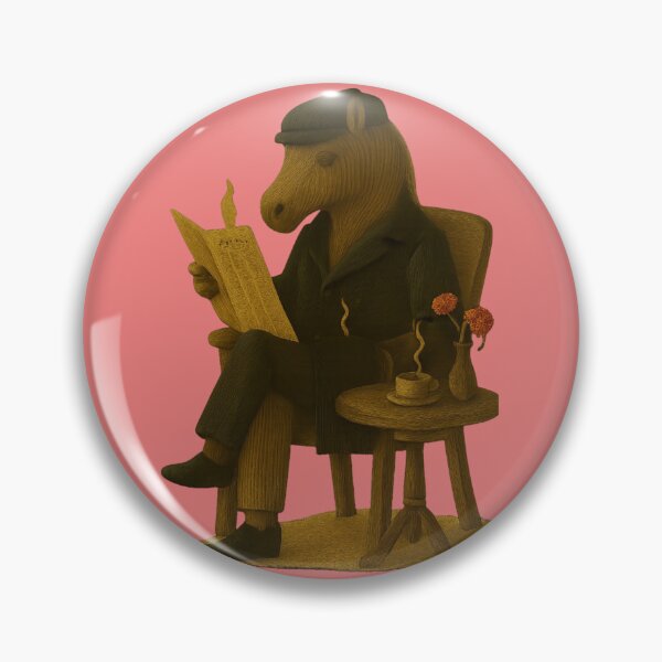 Item preview, Elegant Horse at Coffee. Cheval Chic au Café designed and sold by Drawingshirts.