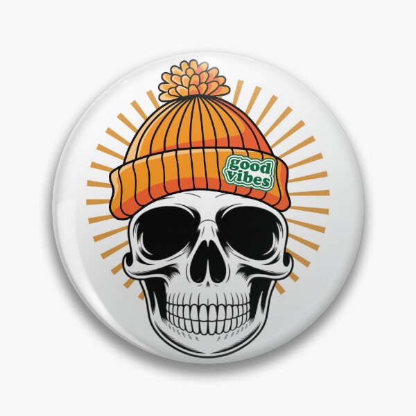 Item preview, Skull with a Beanie - "No Brain No Pain" designed and sold by Fuel-Shirts.