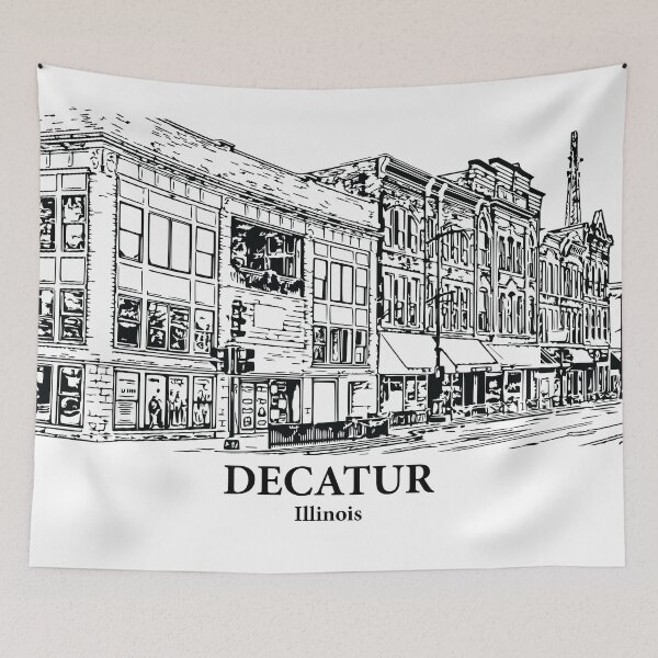 Item preview, Decatur - Illinois designed and sold by Lakeric Cityscapes.